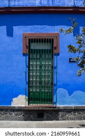 La Casa Azul, Located In Coyoacán, Inside And Outside, Where Frida Lives