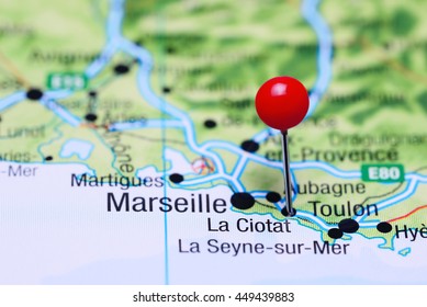 La Ciotat Pinned On Map France Stock Photo 449439883 | Shutterstock