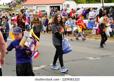 La Crosse, Wisconsin USA - October 1st, 2022: The Community Held A German Fest Parade During Oktoberfest.