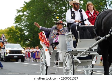 La Crosse, Wisconsin USA - October 1st, 2022: The Community Held A German Fest Parade During Oktoberfest.