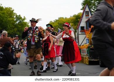 La Crosse, Wisconsin USA - October 1st, 2022: The Community Held A German Fest Parade During Oktoberfest.