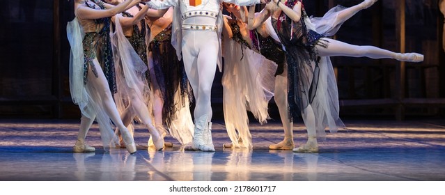 La Esmeralda Ballet. Closeup Of Dancing Legs. Ballet Wallpaper