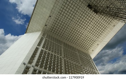 La Grande Arche. La Defense, commercial and business center of Paris, France.
