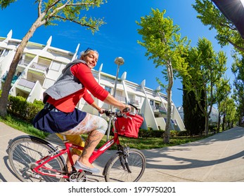 La Grande Motte, France, May 4th 2021 - Buildings Showing Off The Iconic Style Of Shape And Form Used Throughout La Grande Motte