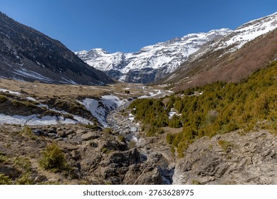 La Larri River in the valley of the same name in the Ordesa and Monte Perdido National Park, Huesca, Aragon, Spain