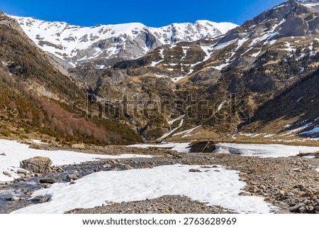 La Larri River in the valley of the same name in the Ordesa and Monte Perdido National Park, Huesca, Aragon, Spain