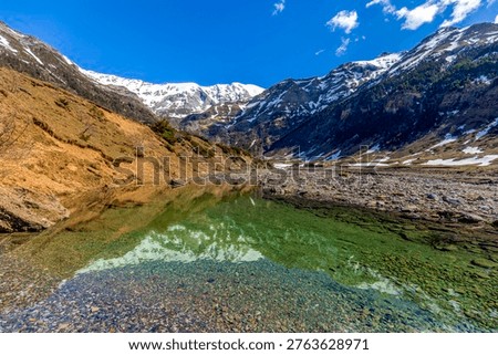 La Larri River in the valley of the same name in the Ordesa and Monte Perdido National Park, Huesca, Aragon, Spain