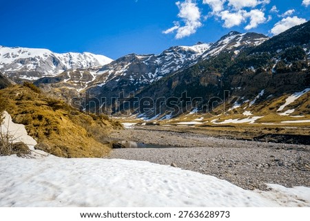 La Larri River in the valley of the same name in the Ordesa and Monte Perdido National Park, Huesca, Aragon, Spain