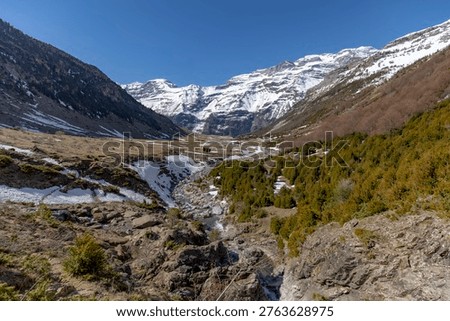 La Larri River in the valley of the same name in the Ordesa and Monte Perdido National Park, Huesca, Aragon, Spain