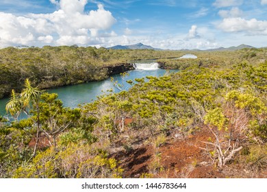 La Madeleine Waterfalls In The Plaine Des Lacs Nature Reserve, New Caledonia