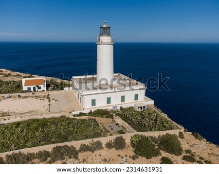 La Mola Lighthouse, Formentera, Pitiusas Islands, Balearic Community, Spain Foto stock © 