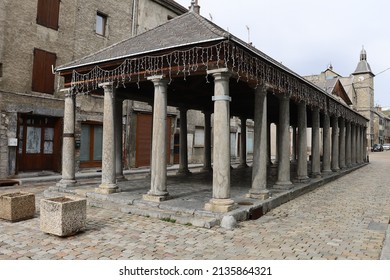 La Mure, France - 03 12 2022 : The Market Hall, Village La Mure, Department Of Isere, France