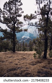 La Palma Volcano With Its Gases