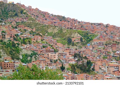 La Paz of Bolivia, the world's highest capital city at the elevation of 3,640 metres above sea level, South America