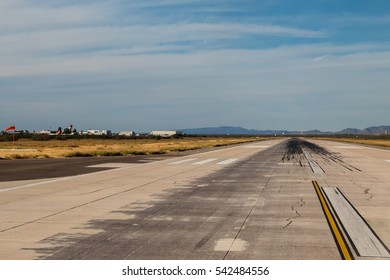 La Paz Mexican Small Airport Landing Zone Before Take Off