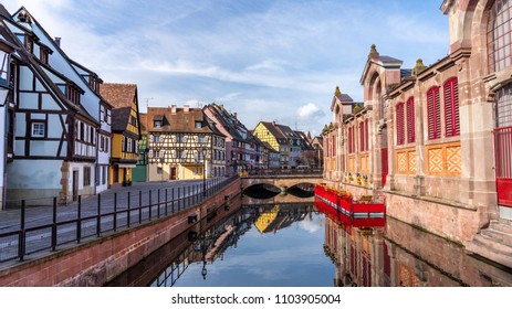 La Petite Venise, Half-timbered Medieval And Early Renaissance Buildings, Colmar, Alsace, France