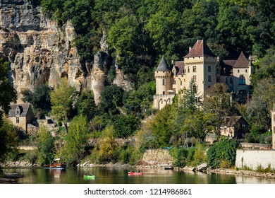La Roque Gageac, one of the most beautiful villages of France, is a popular tourist destination in Dordogne region, France