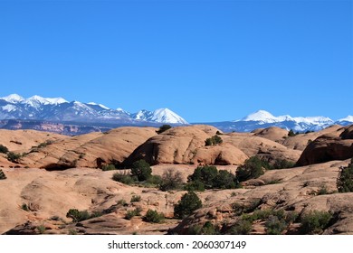 La Sal Mountains Desert Moab Utah