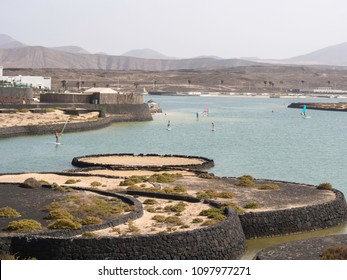 La Santa, Lanzarote, Canary Islands - August 21, 2017 : View Of La Santa Resort Windsurf School