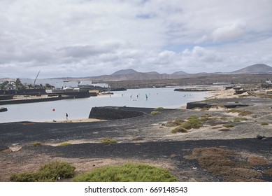 La Santa, Lanzarote, Canary Islands - August 24, 2015 : View Of La Santa Resort Windsurf School