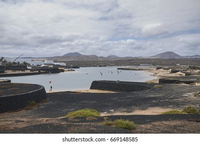 La Santa, Lanzarote, Canary Islands - August 24, 2015 : View Of La Santa Resort Windsurf School