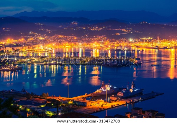 La Spezia Night Gulf La Spezia Stock Photo Edit Now 313472708