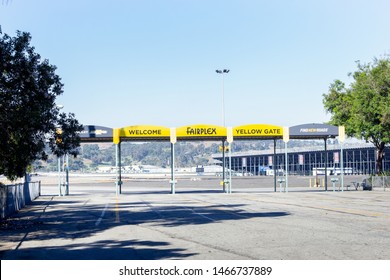 La Verne, California/United States - 07/11/2019: A Sign Leading To The Los Angeles County Fair Area