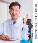 Lab assistant testing water quality