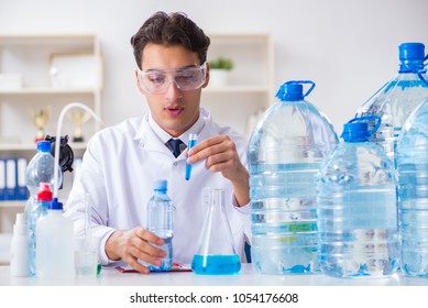 Lab Assistant Testing Water Quality