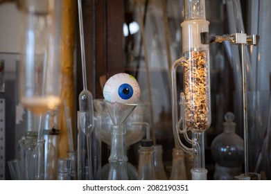 Lab Equipment in a Mad Scientist's Laboratory - Powered by Shutterstock