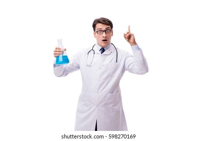 Lab Scientist Isolated On White Background