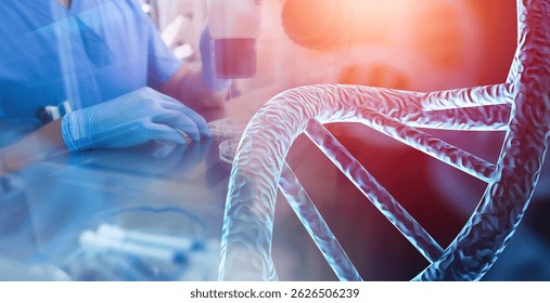 lab technician analyzing a sample in test tube