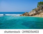 Labadee exotic tropical beach, Haiti, Caribbean Sea