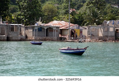LABADEE, HAITI - SEPTEMBER 27, 2015: Typical Homes of the local residents of Labadee, Haiti. September 27, 2015
