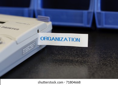 Label Maker Machine With Various Labels For Organization