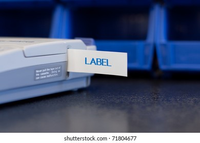 Label Maker Machine With Various Labels For Organization