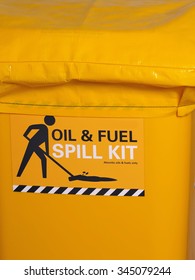 Labeled Bright Yellow Industrial Emergency Spill Kit, Australia 2015