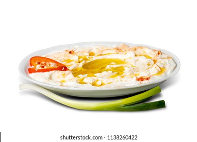 Labneh Cheese Isolated 