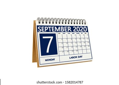 Labor Day Calendar Date September 2020