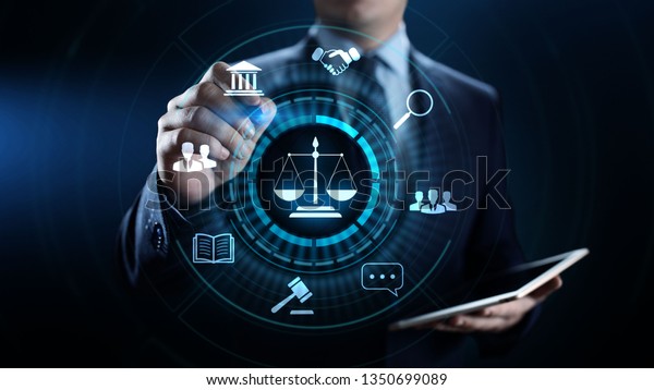 Labor law, Lawyer, Attorney at law, Legal advice\
business concept on\
screen.