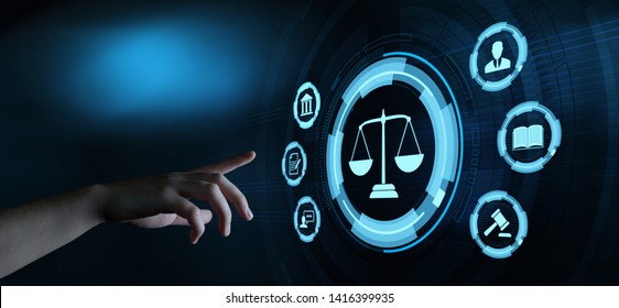 Labor Law Lawyer Legal Business Technology Concept