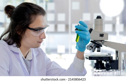 Laboratory Diagnosis Synthetic Substances Scientist Researcher Stock ...