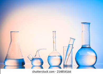 Laboratory glass for chemistry or medicine for research still life