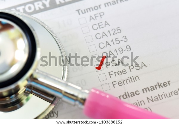 Laboratory Requisition Form Psa Test Prostate Stock Photo 1103688152 ...
