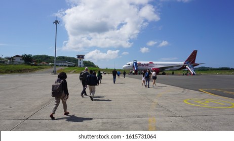 LABUAN BAJO, INDONESIA - JUNE 30 2018. Komodo International Airport, Nusa Tenggara Timur.