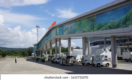 LABUAN BAJO, INDONESIA - JUNE 30 2018. Komodo International Airport, Nusa Tenggara Timur.