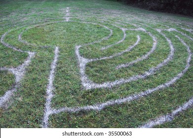Labyrinth on grass