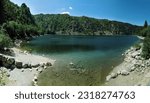 Lac Blanc in the mountains in the Alsatian Haut Rhin near Orbey