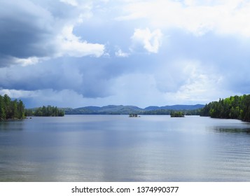 The Lac Du Cerf In The Laurentides Region, Part Of The Antoine-Labelle Regional County, Municipality Quebec, Canada, May