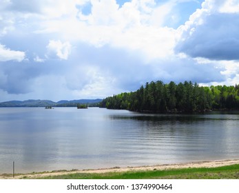 The Lac Du Cerf In The Laurentides Region, Part Of The Antoine-Labelle Regional County, Municipality Quebec, Canada, May